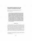 Research paper thumbnail of Peroxynitrite Scavengers for the Acute Treatment of Traumatic Brain Injury