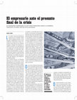 Research paper thumbnail of El Empresario ante el Presunto Final de la Crisis (Rafael Alvira)