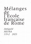 Research paper thumbnail of Chroniques vulciennes, 2. Histoires des fouilles, dispersions patrimoniales et horizons numériques, in MEFRA 135.2, 2023