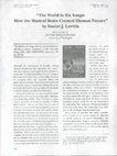 Research paper thumbnail of Review of The world in six songs: How the musical brain created human nature by Daniel J. Levitin