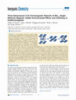 Research paper thumbnail of Three-Dimensional (3-D) Ferromagnetic Network of Mn<sub>12</sub> Single-Molecule Magnets: Subtle Environmental Effects and Switching to Antiferromagnetic