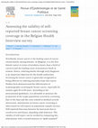 Research paper thumbnail of Assessing the validity of self-reported breast cancer screening coverage in the Belgian Health Interview survey