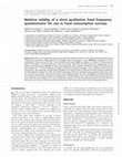 Research paper thumbnail of Relative validity of a short qualitative food frequency questionnaire for use in food consumption surveys