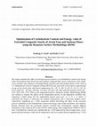 Research paper thumbnail of Optimization of Carbohydrate Content and Energy Value of Extruded Composite Snacks of Aerial Yam and Soybean Flours using the Response Surface Methodology (RSM