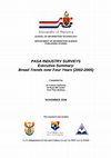 Research paper thumbnail of PASA industry surveys executive summary: broad trends over four years (2002-2005)