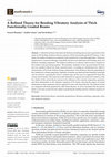 Research paper thumbnail of A Refined Theory for Bending Vibratory Analysis of Thick Functionally Graded Beams