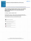 Research paper thumbnail of SPH modeling of high velocity impact into ballistic gelatin. Development of an axis-symmetrical formulation