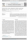 Research paper thumbnail of Optimised lattice structure configuration for additive manufacturing