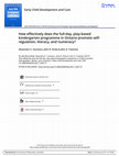 Research paper thumbnail of How effectively does the full-day, play-based kindergarten programme in Ontario promote self-regulation, literacy, and numeracy?