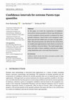 Research paper thumbnail of Confidence intervals for extreme Pareto‐type quantiles