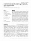 Research paper thumbnail of Scent‐marking behaviour by stallions: an assessment of function in a reintroduced population of Przewalski horses ( <i>Equus ferus przewalskii</i> )