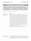 Research paper thumbnail of Transition analysis of boundary-based active configurations in temporal simplicial complexes for ingredient co-occurrences in recipe streams