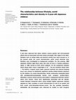 Research paper thumbnail of The relationship between lifestyle, social characteristics and obesity in 3-year-old Japanese children