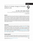 Research paper thumbnail of Effects of climate change on forested wetland soils