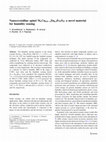 Research paper thumbnail of Nanocrystalline spinel Ni x Cu0.8−x Zn0.2Fe2O4: a novel material for humidity sensing