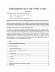 Research paper thumbnail of Global Legal Pluralism and Conflict of Laws