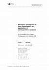 Research paper thumbnail of Managers' perceptions of their organisation: an application of correspondence analysis