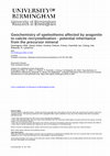 Research paper thumbnail of Geochemistry of speleothems affected by aragonite to calcite recrystallization – Potential inheritance from the precursor mineral