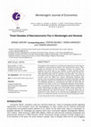 Research paper thumbnail of Three Decades of Macroeconomic Flux in Montenegro and Slovenia