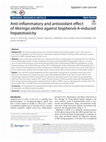 Research paper thumbnail of Anti-inflammatory and antioxidant effect of Moringa oleifera against bisphenol-A-induced hepatotoxicity