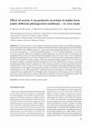 Research paper thumbnail of Effect of orexin-A on prolactin secretion in lambs born under different photoperiod conditions - in vitro study