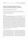 Research paper thumbnail of Profile of gonadotropic hormone secretion in sheep with disturbed rhythm of seasonality