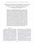 Research paper thumbnail of Determining Fault Geometry from the Distribution of Coseismic Fault Slip Related to the 2006 Taitung Earthquake, Eastern Taiwan