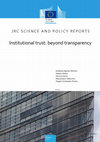 Research paper thumbnail of Institutional trust: beyond transparency