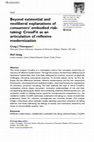 Research paper thumbnail of Beyond existential and neoliberal explanations of consumers' embodied risktaking: CrossFit as an articulation of reflexive modernization