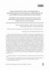 Research paper thumbnail of Innovación Educativa Universitaria y Metodologías Activas Para El Aprendizaje De Las Competencias Específicas Del Grado