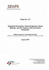 Research paper thumbnail of Sustained Innovation: Career Engineers, Stock Markets, and the Theory of the Innovative Enterprise