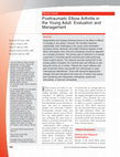 Research paper thumbnail of Posttraumatic Elbow Arthritis in the Young Adult: Evaluation and Management