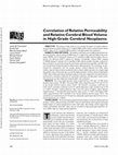 Research paper thumbnail of Correlation of Relative Permeability and Relative Cerebral Blood Volume in High-Grade Cerebral Neoplasms