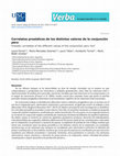 Research paper thumbnail of Correlatos prosódicos de los distintos valores de la conjunción pero