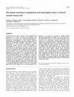 Microtubule assembly is regulated by externally applied strain in cultured smooth muscle cells Cover Page