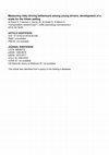 Research paper thumbnail of Measuring risky driving behaviours among young drivers: Development of a scale for the Oman setting