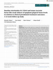 Research paper thumbnail of Baseline interleukin‐10, CD163, and tumor necrosis factor‐like weak inducer of apoptosis (TWEAK) gingival tissue levels in relation to clinical periodontal treatment outcomes: A 12‐week follow‐up study