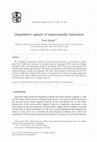 Research paper thumbnail of Quantitative aspects of neurovascular interaction