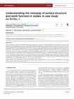 Research paper thumbnail of Understanding the interplay of surface structure and work function in oxides: A case study on SrTiO3