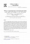 Research paper thumbnail of Effects of superimposition and background fading on the sight-word reading of a boy with autism