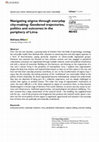 Research paper thumbnail of Navigating stigma through everyday city-making: Gendered trajectories, politics and outcomes in the periphery of Lima