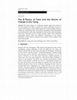 Research paper thumbnail of The B-Theory of Time and the Notion of Change in the Yijing