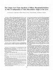 Research paper thumbnail of The unique acyl chain specificity of biliary phosphatidylcholines in mice is independent of their biosynthetic origin in the liver