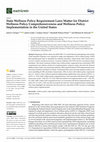 Research paper thumbnail of State Wellness Policy Requirement Laws Matter for District Wellness Policy Comprehensiveness and Wellness Policy Implementation in the United States