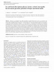 Research paper thumbnail of Sex and breed affect plasma glucose, lactate, cortisol, meat quality but not muscle glycolytic potential of Dorper and Merino lambs