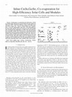 Research paper thumbnail of Inline Cu(In,Ga)Se2 co-evaporation for high-efficiency solar cells and modules