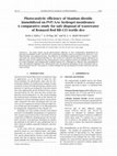 Research paper thumbnail of Photocatalytic efficiency of titanium dioxide immobilized on PVP/AAc hydrogel membranes: A comparative study for safe disposal of wastewater of Remazol Red RB-133 textile dye