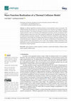 Research paper thumbnail of Wave Function Realization of a Thermal Collision Model