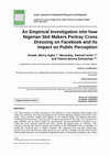 Research paper thumbnail of An Empirical Investigation into how Nigerian Skit Makers Portray Cross Dressing on Facebook and Its Impact on Public Perception