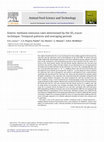 Research paper thumbnail of Enteric methane emission rates determined by the SF6 tracer technique: Temporal patterns and averaging periods